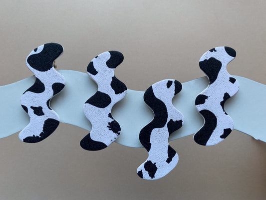 COWPRINT HAIRCLIPS